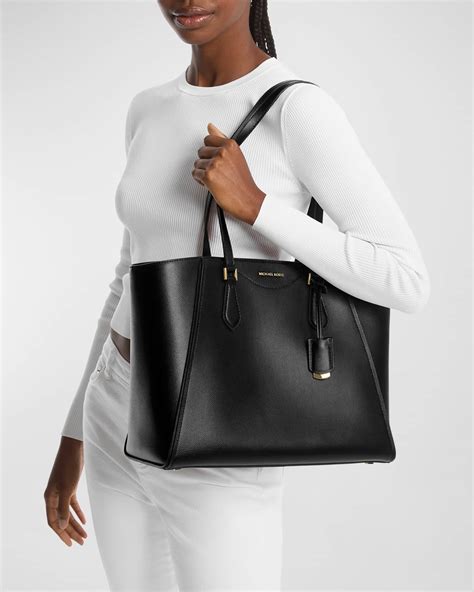 michael michael kors taryn satchel|Taryn Large Leather Tote Bag .